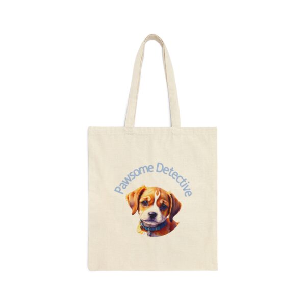 "Beagle on The Case: Pawsome Detective" Cotton Tote Bag