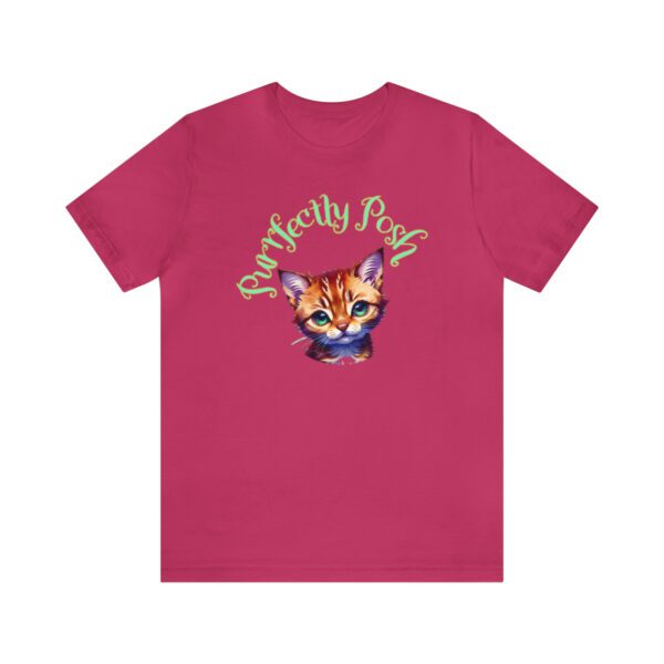 Abyssinian Elegance: "Purrfectly Posh" Women's T-shirt - Image 2