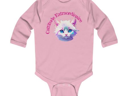 Elegant Ragdoll Serenity: "Cuteness Extraordinaire" Infant Long Sleeve Bodysuit
