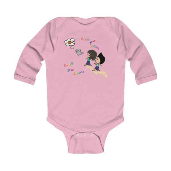 "Chase Your Passion, Catch Your Dreams" Infant Long Sleeve Bodysuit