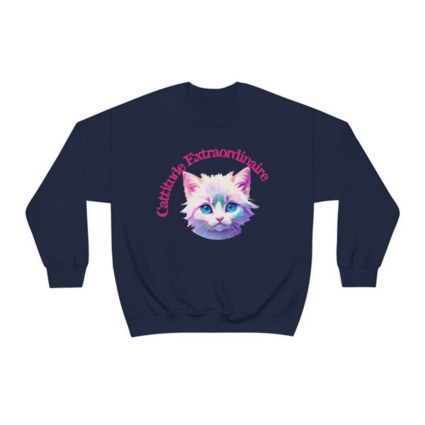 Elegant Ragdoll Serenity: “Cuteness Extraordinaire” Women's Crewneck Sweatshirt - Image 5