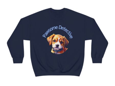 Embark on a whimsical adventure with the “Beagle on The Case: Pawsome Detective” design on this women's sweatshirt.