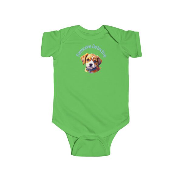 Beagle On The Case:  "Pawsome Detective" Infant Bodysuit - Image 3