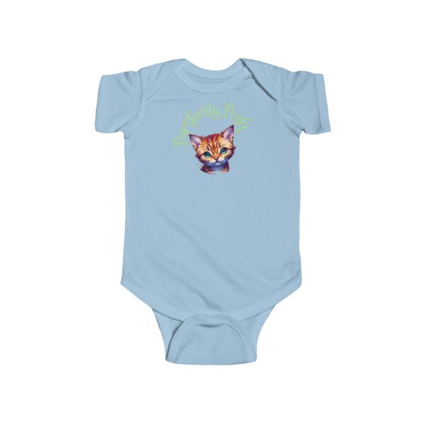 Abyssinian Elegance: “Purrfectly Posh” Infant Bodysuit - Image 3