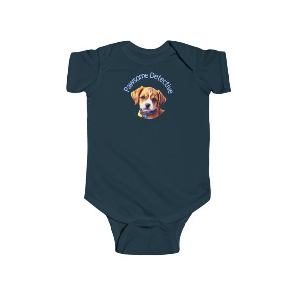 Beagle On The Case:  "Pawsome Detective" Infant Bodysuit - Image 7