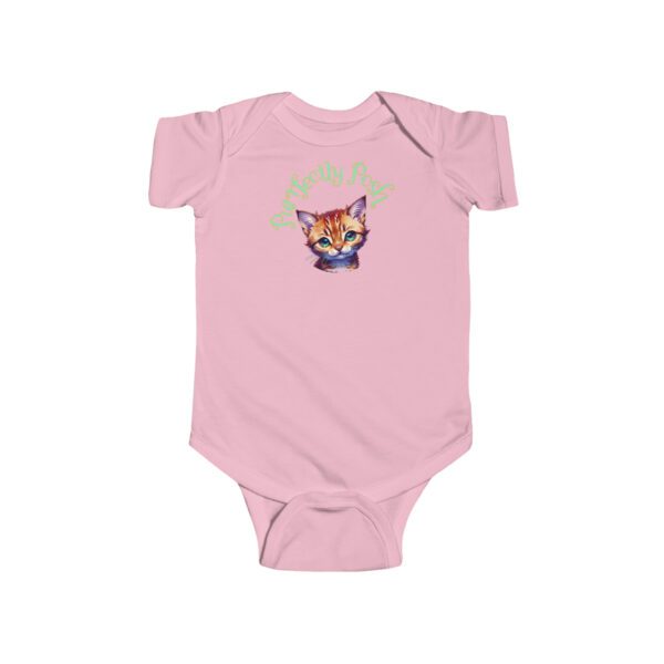 Abyssinian Elegance: “Purrfectly Posh” Infant Bodysuit - Image 4