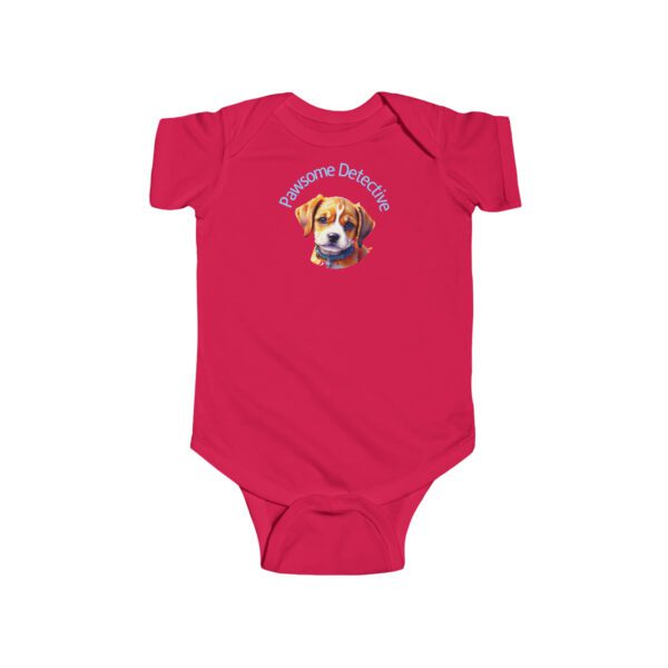 Beagle On The Case:  "Pawsome Detective" Infant Bodysuit - Image 9