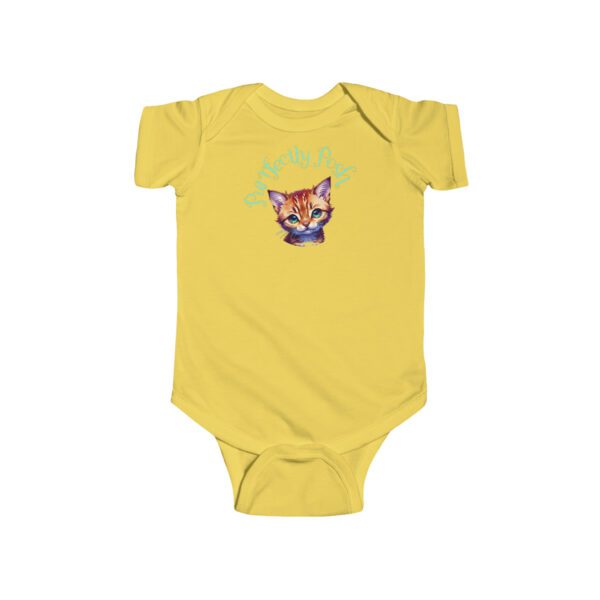 Abyssinian Elegance: “Purrfectly Posh” Infant Bodysuit