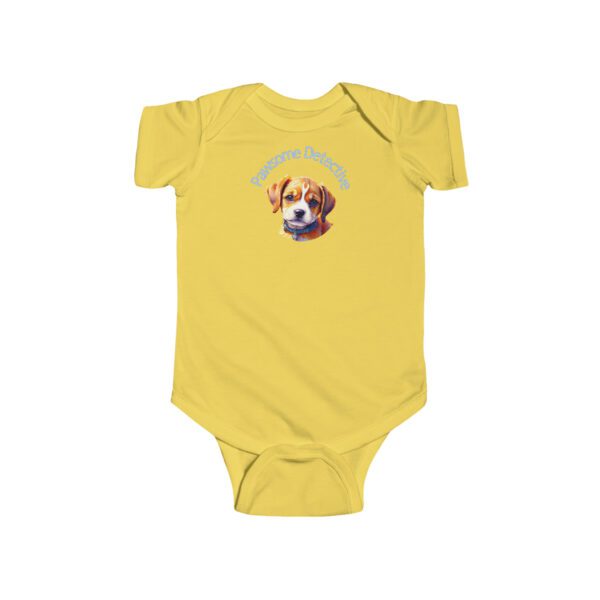 Beagle On The Case:  "Pawsome Detective" Infant Bodysuit - Image 4