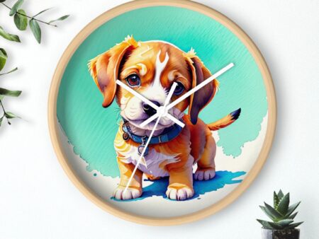 Adorable Beagle Wall Clock