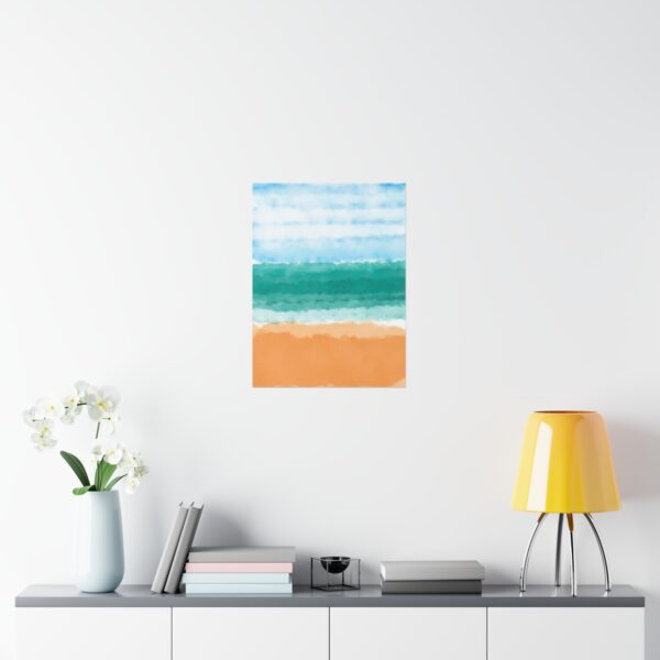 Beach Abstract Art Poster