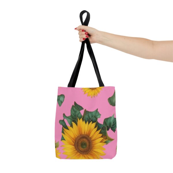 Sunflower Print Tote Bag - Image 3