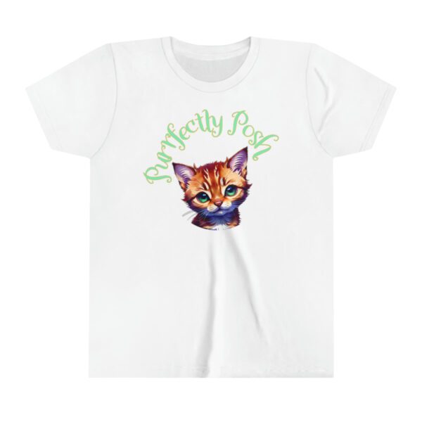 Abyssinian Elegance: “Purrfectly Posh” Children's T-shirt - Image 13