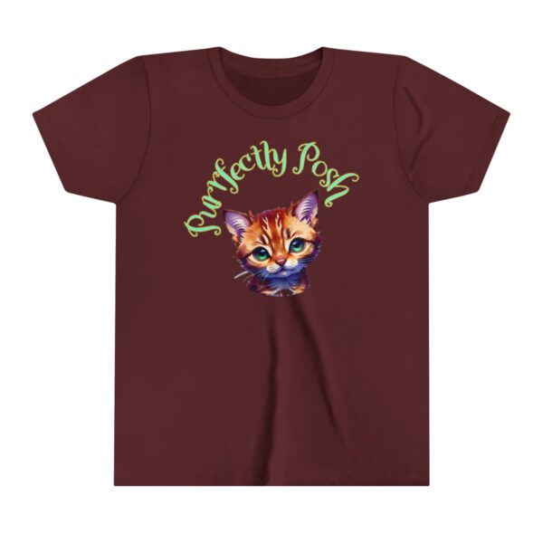 Abyssinian Elegance: “Purrfectly Posh” Children's T-shirt - Image 8