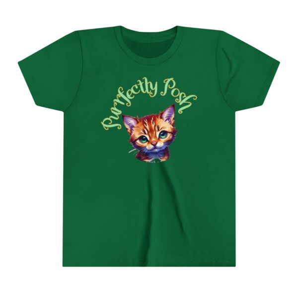 Abyssinian Elegance: “Purrfectly Posh” Children's T-shirt