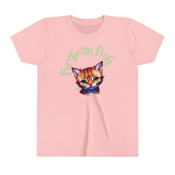 Abyssinian Elegance: “Purrfectly Posh” Children's T-shirt - Image 10