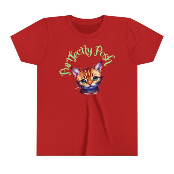 Abyssinian Elegance: “Purrfectly Posh” Children's T-shirt - Image 11