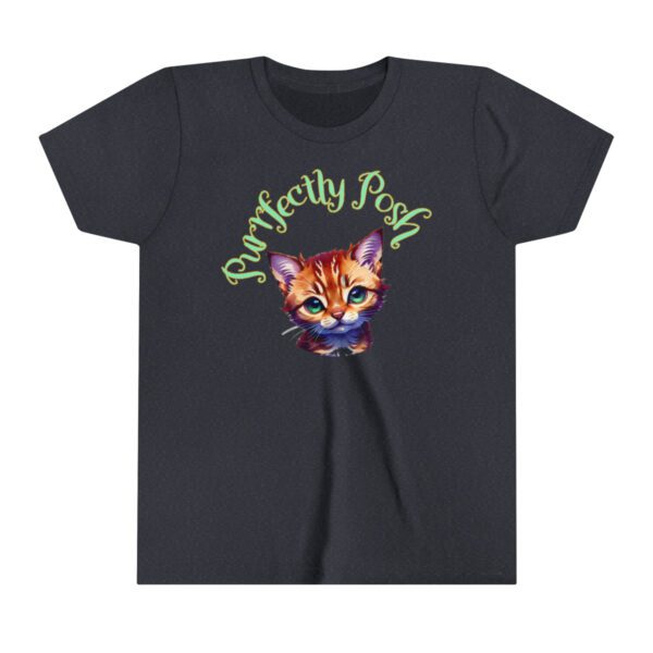 Abyssinian Elegance: “Purrfectly Posh” Children's T-shirt - Image 5