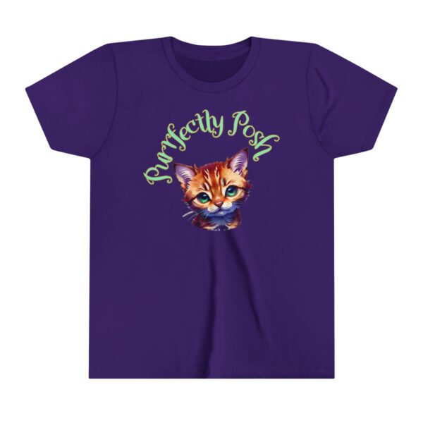 Abyssinian Elegance: “Purrfectly Posh” Children's T-shirt - Image 12