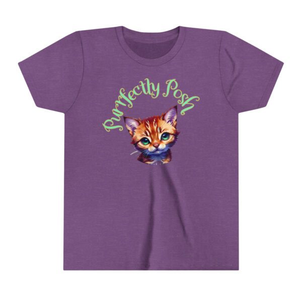 Abyssinian Elegance: “Purrfectly Posh” Children's T-shirt - Image 6