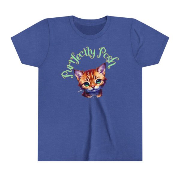 Abyssinian Elegance: “Purrfectly Posh” Children's T-shirt - Image 7