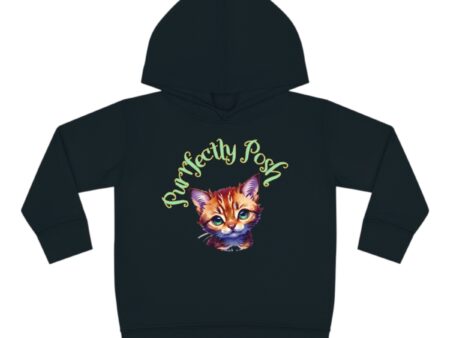 Abyssinian Elegance: “Purrfectly Posh” Children's Fleece Hoodie