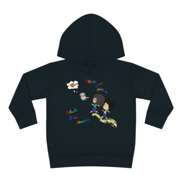 "Chase Your Passion, Catch Your Dreams" Children's Fleece Hoodie - Image 4