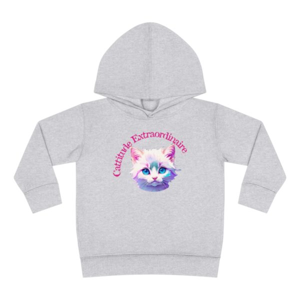 Elegant Ragdoll Serenity: "Cuteness Extraordinaire" Children's Fleece Hoodie - Image 4