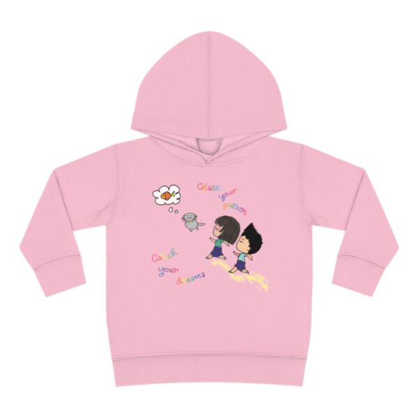 "Chase Your Passion, Catch Your Dreams" Children's Fleece Hoodie - Image 6