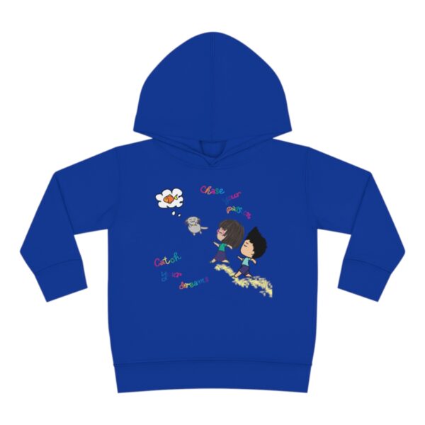 "Chase Your Passion, Catch Your Dreams" Children's Fleece Hoodie - Image 7