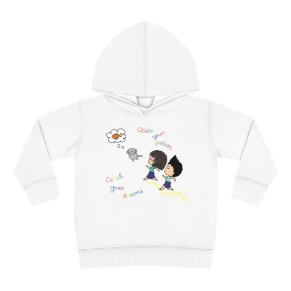 "Chase Your Passion, Catch Your Dreams" Children's Fleece Hoodie - Image 8