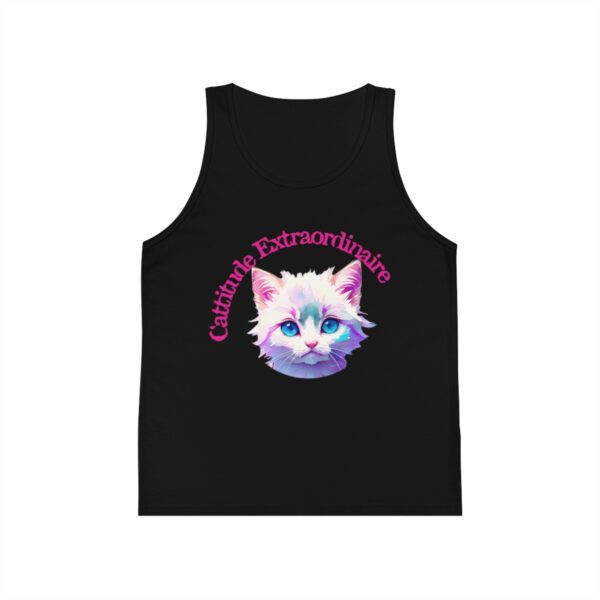 Elegant Ragdoll Serenity: "Cuteness Extraordinaire" Children's Tank Top - Image 3