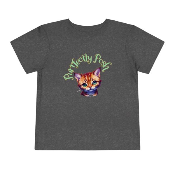 Abyssinian Elegance: “Purrfectly Posh” Toddler's T-shirt - Image 2