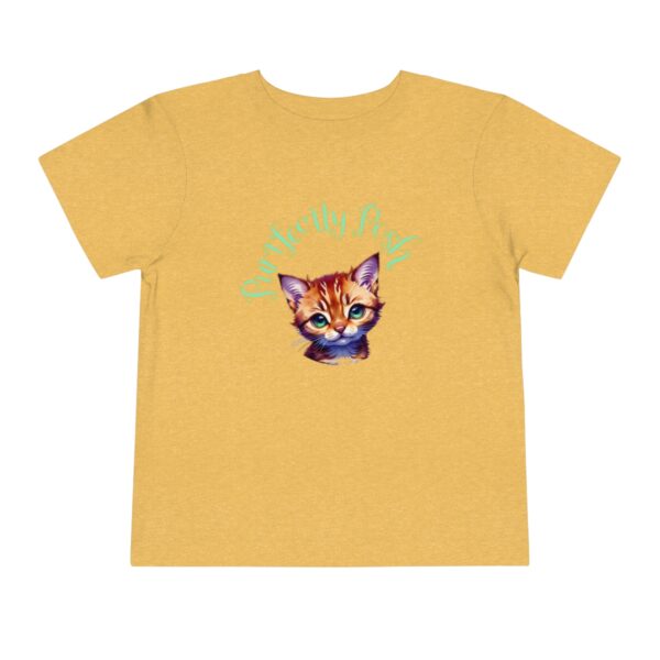 Abyssinian Elegance: “Purrfectly Posh” Toddler's T-shirt - Image 4