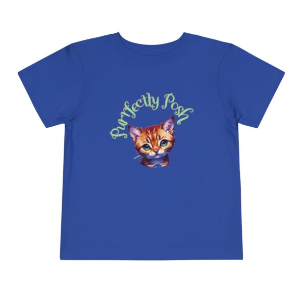 Abyssinian Elegance: “Purrfectly Posh” Toddler's T-shirt - Image 9