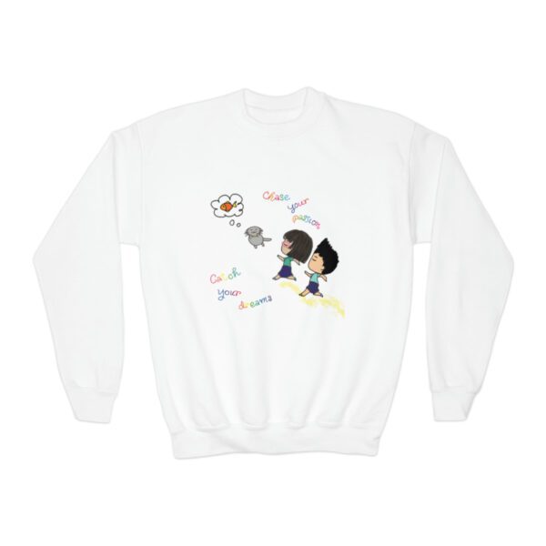 "Chase Your Passion, Catch Your Dreams" Teen's Sweatshirt - Image 6