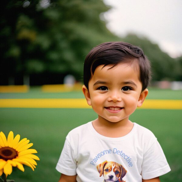 Beagle on The Case: "Pawsome Detective" Toddler's T-shirt - Image 2