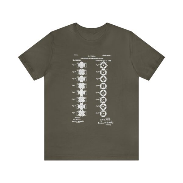 Tesla's Vision: Page 1 of the Polyphase AC Motor Patent Unisex T-shirt