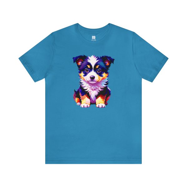 Adorable Border Collie Puppy Unisex T-shirt - Image 2