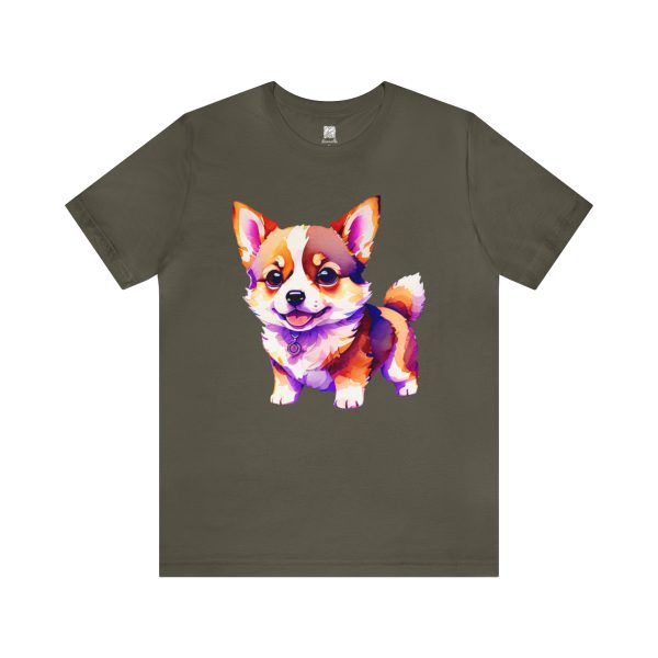 Corgi Majesty: A Regal Celebration of Floppy Ears Unisex T-shirt - Image 3