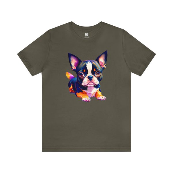 Adorable Boston Terrier Unisex T-shirt - Image 2