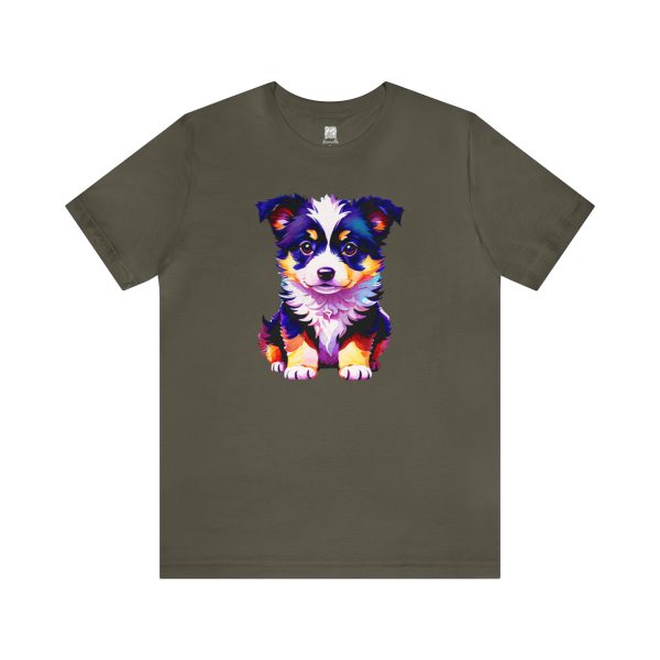 Adorable Border Collie Puppy Unisex T-shirt - Image 3