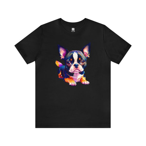 Adorable Boston Terrier Unisex T-shirt - Image 3