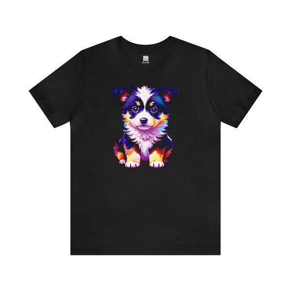 Adorable Border Collie Puppy Unisex T-shirt - Image 4