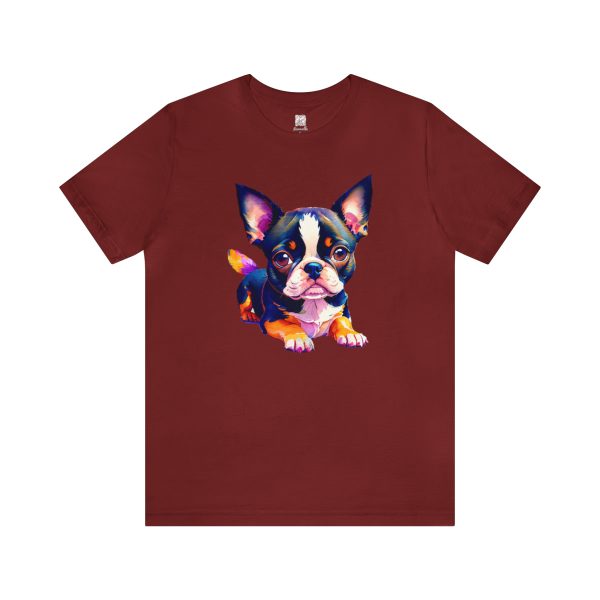 Adorable Boston Terrier Unisex T-shirt - Image 4