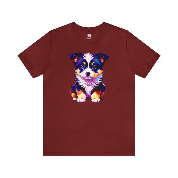 Adorable Border Collie Puppy Unisex T-shirt - Image 5