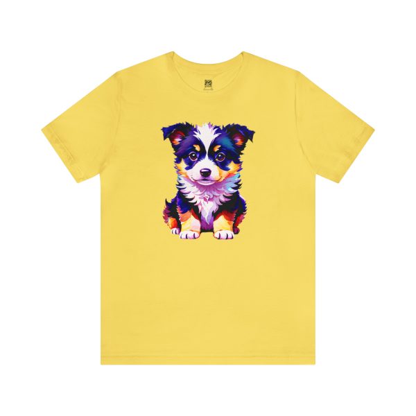 Adorable Border Collie Puppy Unisex T-shirt - Image 7