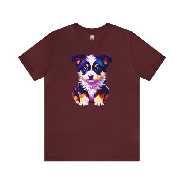 Adorable Border Collie Puppy Unisex T-shirt - Image 8