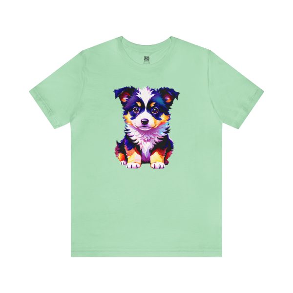 Adorable Border Collie Puppy Unisex T-shirt - Image 9