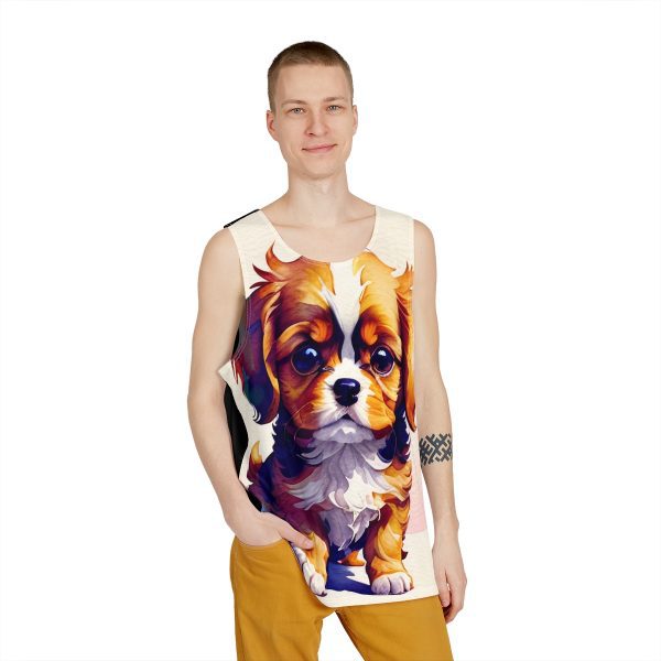 Royal Elegance: The Cavalier King Charles Spaniel's Grace Men's Tank - Image 2